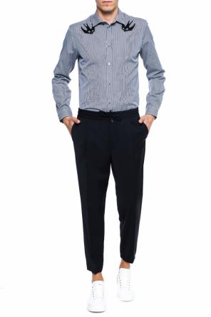 Checked shirt with a swallow motif, zdjęcie 2 Checked shirt with a swallow motif od McQ Alexander McQueen